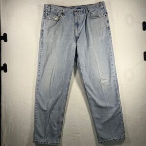 Y2K Levi's 550 Mens Light Wash Relaxed Fit Jeans Size 39x31